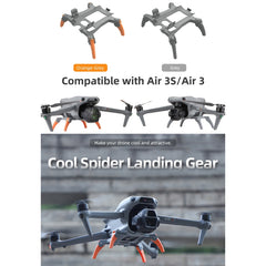 Pata de soporte con engranajes de araña elevados para DJI Air 3S/3