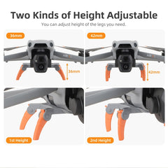 Pata de soporte con engranajes de araña elevados para DJI Air 3S/3