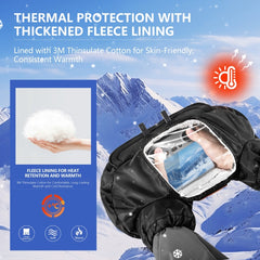Guantes de invierno abrigados con control re...