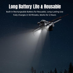 Linterna LED recargable para navegación noct...