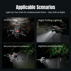 Linterna LED recargable para navegación noct...