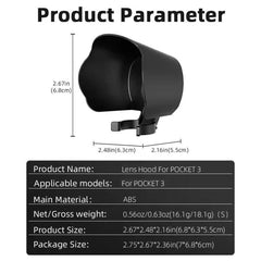 Parasol BRDRC para DJI OSMO Pocket 3, cubier...