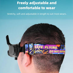 Diadema colorida con graffiti fijada para gafas DJI Aavta