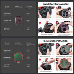 Kit de filtros de lente STARTRC 4 en 1 CPL N...