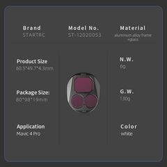 Kit de filtros de lente STARTRC 4 en 1 (ND8,...