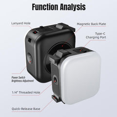 Para DJI Osmo Pocket 3 STARTRC, luz de relle...