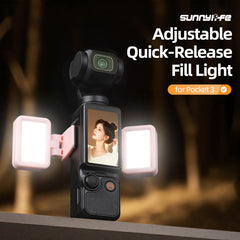 Luz de relleno de vídeo LED para DJI Osmo Pocket 3