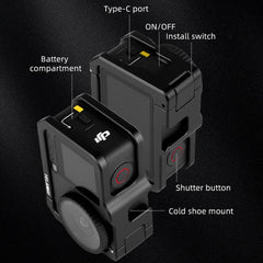 Jaula metálica para cámara DJI Osmo Action 6...