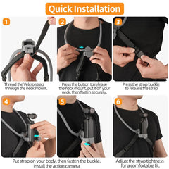 Soporte ajustable para el cuello POV para DJI Osmo Pocket 4 / 3