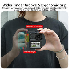Empuñadura ergonómica integrada para fotogra...