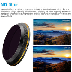 PGYTECH X4S-HD ND64 Filtro de lente de borde...