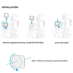 PGYTECH P-16A-032 Filtro de lente UV para ac...