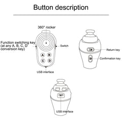 R1 Bluetooth Mini Anillo Juego Mango Control...
