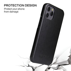 Fierre Shann Business Funda de piel auténtic...