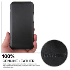 Fierre Shann Business Funda de piel auténtic...