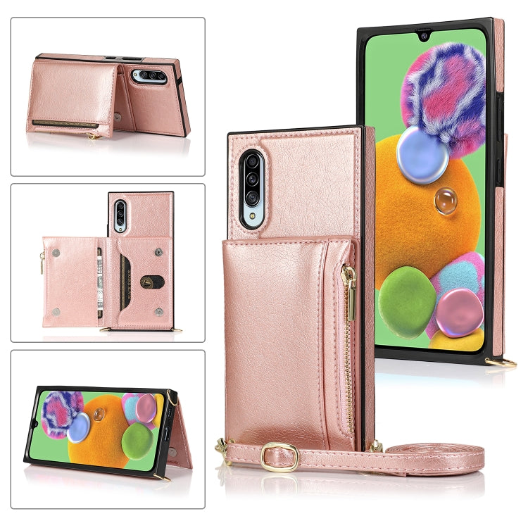 Funda cuadrada con cremallera para billetera...