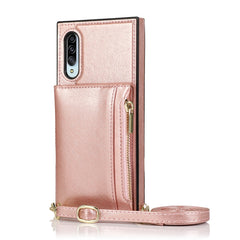Funda cuadrada con cremallera para billetera...