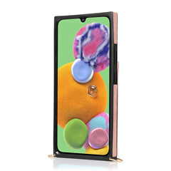Funda cuadrada con cremallera para billetera...