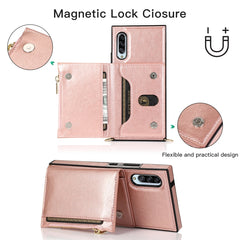 Funda cuadrada con cremallera para billetera...