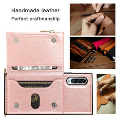 Funda cuadrada con cremallera para billetera...