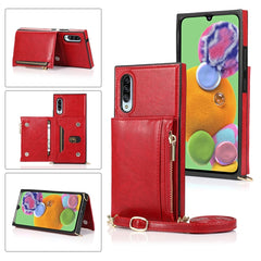 Funda cuadrada con cremallera para billetera...