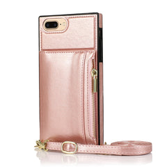 Funda cuadrada con cremallera para billetera...