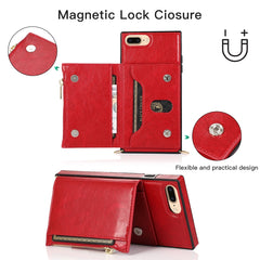 Funda cuadrada con cremallera para billetera...