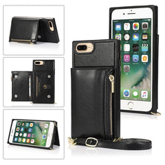 Funda cuadrada con cremallera para billetera...