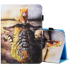 Estuche de cuero plano pintado horizontal co...