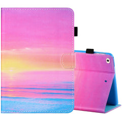 Estuche de cuero plano pintado horizontal co...