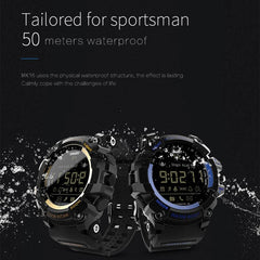 Lokmat MK16 Pantalla LCD 50m Reloj inteligente resistente al agua