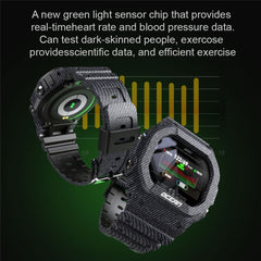 Lokmat OCEAN Reloj inteligente con pantalla táctil TFT de 1,14 pulgadas