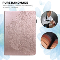 Patrón en relieve de pavo real TPU + PU Estu...