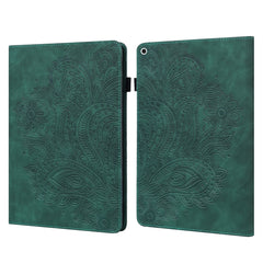 Patrón en relieve de pavo real TPU + PU Estu...