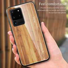 Estuche protector de vidrio de grano de made...