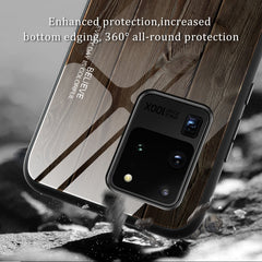 Estuche protector de vidrio de grano de made...
