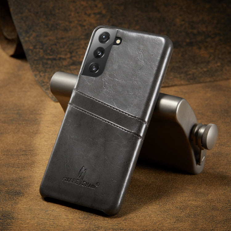 Funda trasera de cuero con textura de cera d...