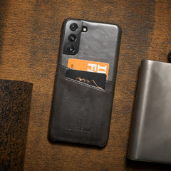 Funda trasera de cuero con textura de cera d...