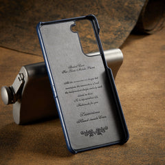 Funda trasera de cuero con textura de cera d...