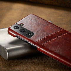 Funda trasera de cuero con textura de cera d...