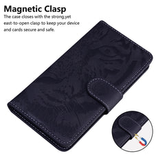 Tiger Embossing Pattern Funda de cuero con t...