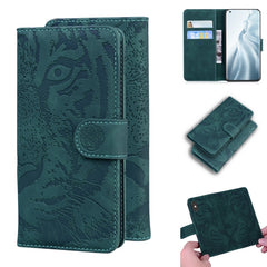 Tiger Embossing Pattern Funda de cuero con t...
