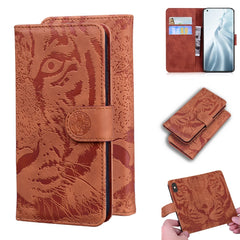 Tiger Embossing Pattern Funda de cuero con t...