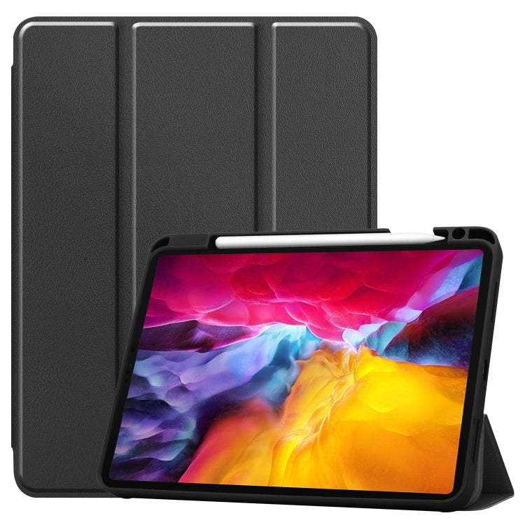 Estuche de cuero TPU + PU con tapa horizonta...