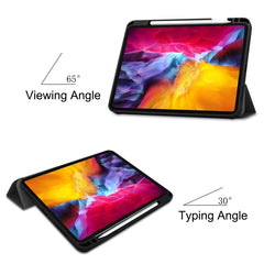 Estuche de cuero TPU + PU con tapa horizonta...