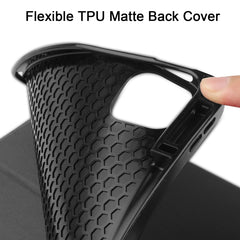 Estuche de cuero TPU + PU de nido de abeja c...