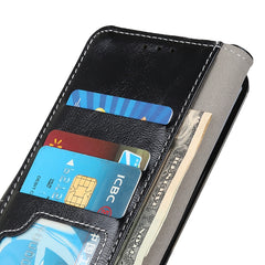 Retro Crazy Horse Texture Funda de cuero con...