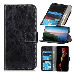 Retro Crazy Horse Texture Funda de cuero con...