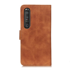 KHAZNEH Retro Texture PU + TPU Estuche de cu...