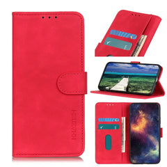 KHAZNEH Retro Texture PU + TPU Estuche de cu...